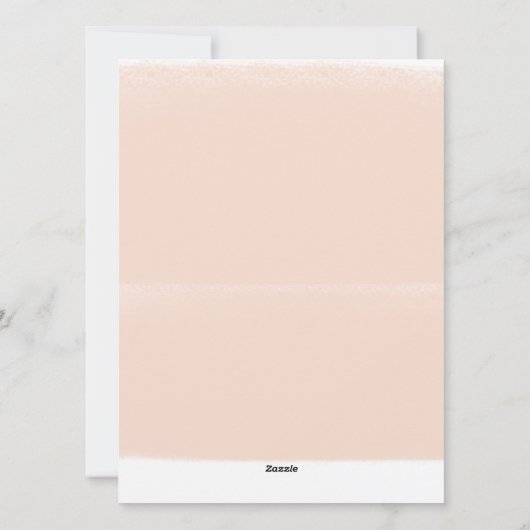 Witte paashaas Waterverf Feestdagenkaart (Achterkant)