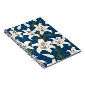 Witte paaslelies patroon notitieboek (Rechterzijde)