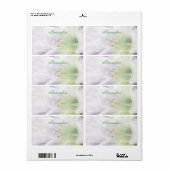 -witte paasLily-labels Etiket (Full Sheet)