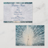  witte pacock-Visitekaartjes Visitekaartje (Voorkant / Achterkant)