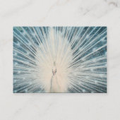  witte pacock-Visitekaartjes Visitekaartje (Achterkant)