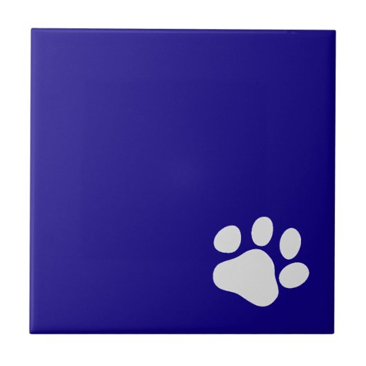 Witte pagina op blauw tegeltje (Voorkant)