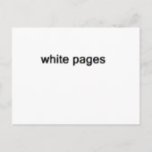 witte pagina's briefkaart (Voorkant)