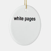 Witte pagina's keramisch ornament (Rechts)