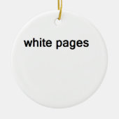Witte pagina's keramisch ornament (Voorkant)