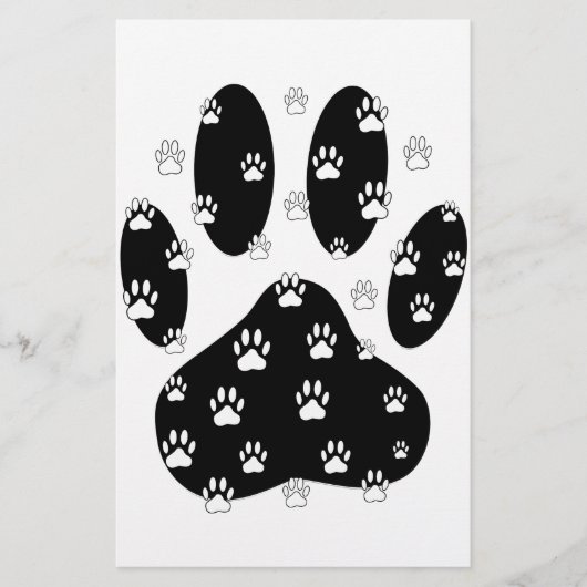 Witte pagina's op zwarte pagina afdrukken briefpapier (Voorkant)