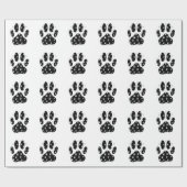 Witte pagina's op zwarte pagina afdrukken cadeaupapier (Vlak)