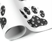 Witte pagina's op zwarte pagina afdrukken cadeaupapier (Rol Hoek)