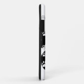 Witte pagina's op zwarte pagina afdrukken Case-Mate iPhone case (Achterkant/rechts)