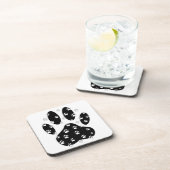 Witte pagina's op zwarte pagina afdrukken drankjes onderzetter (Rechterzijde)