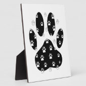 Witte pagina's op zwarte pagina afdrukken fotoplaat (Zijkant)