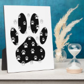 Witte pagina's op zwarte pagina afdrukken fotoplaat (Zijkant)