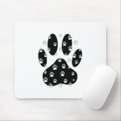 Witte pagina's op zwarte pagina afdrukken muismat (Met muis)