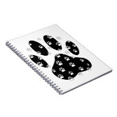 Witte pagina's op zwarte pagina afdrukken notitieboek (Rechterzijde)