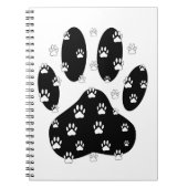 Witte pagina's op zwarte pagina afdrukken notitieboek (Voorkant)