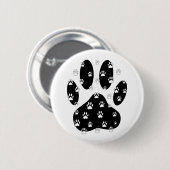 Witte pagina's op zwarte pagina afdrukken ronde button 5,7 cm (Voorkant /achterkant)