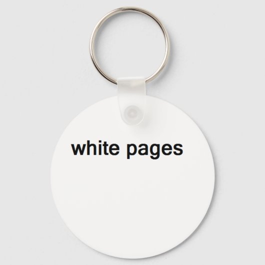 Witte pagina's sleutelhanger (Voorkant)