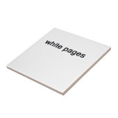 Witte pagina's tegeltje (Zijkant)