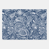 Witte  paisleypatronen inpakpapier vel (Voorkant 3)