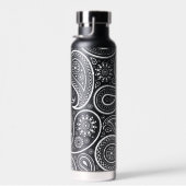 Witte  paisleypatroon waterfles (Rechts)