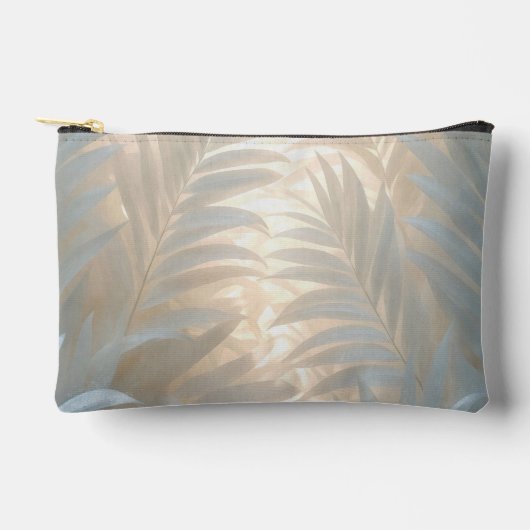 Witte palmbladeren in goudpasteltinten etui (Voorkant)