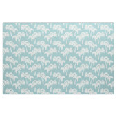 Witte palmbomen op blauw stof (Fat Quarter)