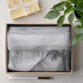 Witte palmkokokosnootboom Beach Elegant Weddenscha Tissuepapier (Geschenk)