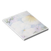 WITTE PANSIES  NOOT PAD NOTITIEBLOK (Schuin)
