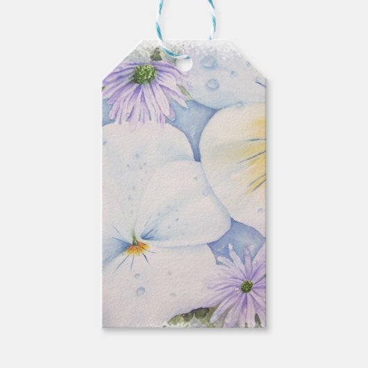 WITTE PANSY PANSY LABELS CADEAULABEL (Voorkant)