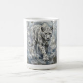 Witte Panter Totem Mok – Ethische Fijne Kunst Dier (Midden)