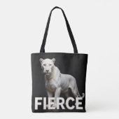 Witte Panther Luxe Mode Tote Bag (Achterkant)