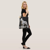 Witte Panther Luxe Mode Tote Bag (Op model)