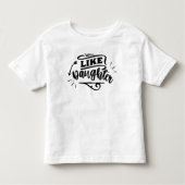 Witte papa en ik komen overeen met vader Daughter Kinder Shirts (Voorkant)