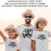 Witte papa en ik komen overeen met vader Daughter T-shirt