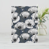 Witte papaver (Staand voorkant)