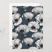 Witte papaver (Voorkant / Achterkant)