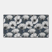 Witte papaver bureaumat (Voorkant)