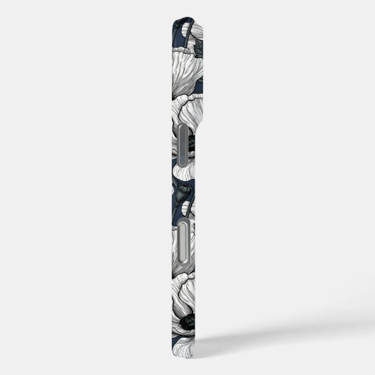 Witte papaver Case-Mate iPhone case (Achterkant / Rechts)