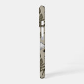 Witte papaver en ladybugs iPhone 16 hoesje (Linkerkant)