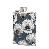 Witte papaver heupfles (Links)