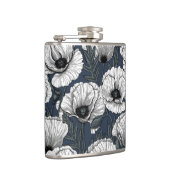 Witte papaver heupfles (Rechts)