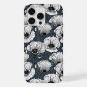 Witte papaver iPhone hoesje (Achterkant)