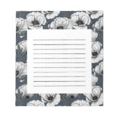 Witte papaver notitieblok (Voorkant)
