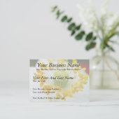 Witte papaver visitekaartje (Staand voorkant)