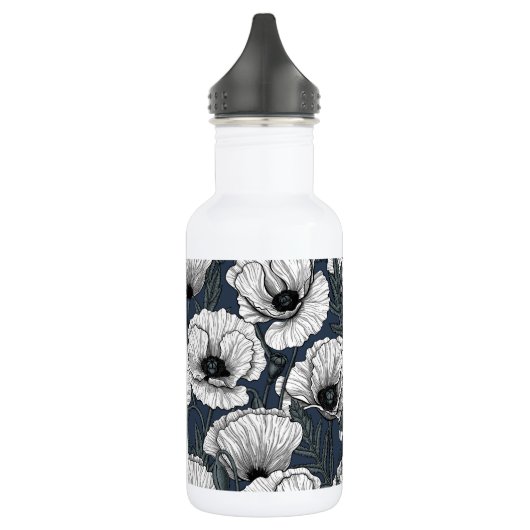 Witte papaver waterfles  (Links)