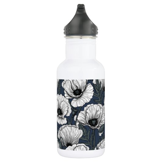 Witte papaver waterfles (Rechts)