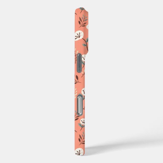 Witte papavers op vet rood Hoesje (Achterkant / Rechts)