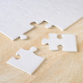 Witte papegaaien in palmbladeren. legpuzzel (Zijkant)