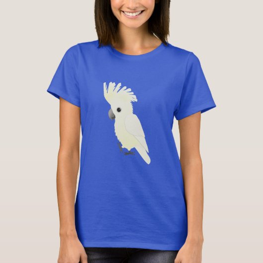 Witte paraplucockatoo t-shirt (Voorkant)