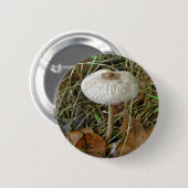 Witte parasolpaddenstoel Coördinerende items Ronde Button 5,7 Cm (Voorkant /achterkant)